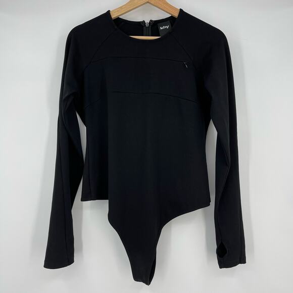 Khy x Entire Studios | Long Sleeve Bodysuit Black w/ Zip Pocket Kylie Jenner L - Picture 3 of 13
